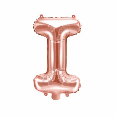 Balon na powietrze: litera “I”, złoto-różowe, 35 cm Balony litery - 35 cm Szalony.pl - Sklep imprezowy