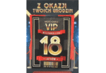 Kartka urodzinowa - 18 VIP niebieska