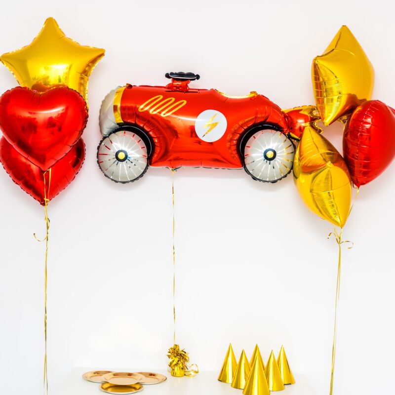 Bukiet balonowy: FAST CAR, napełniony helem Balony dla Dziecka Szalony.pl - Sklep imprezowy 2