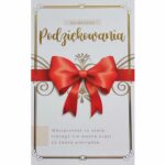 Kartka - Podziękowania, kokarda