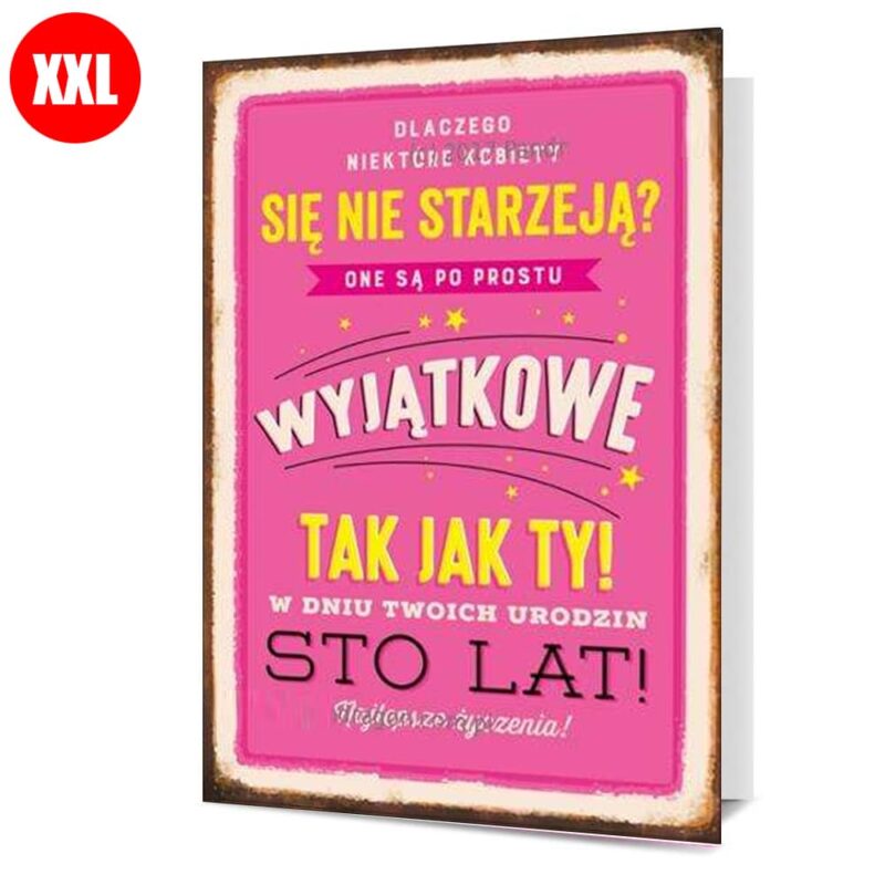 Kartka XXL - wyjątkowe