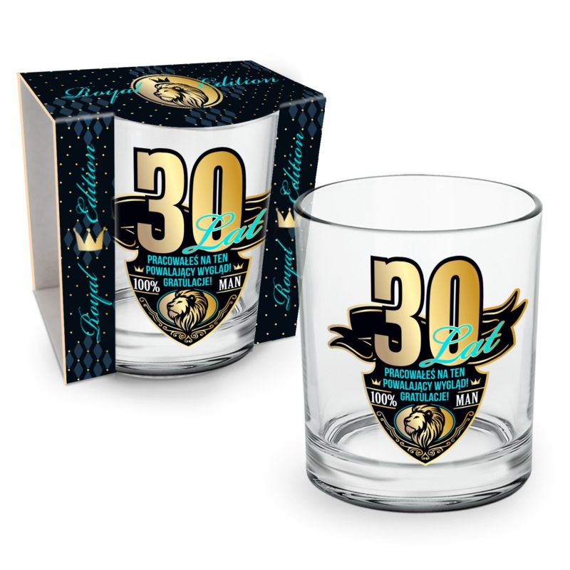 Szklanka do whisky – 30 lat man, 270ml Prezent na 30 urodziny Szalony.pl - Sklep imprezowy 2