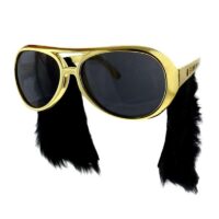 Okulary Elvis, z baczkami – Gadżety imprezowe – Szalony.pl