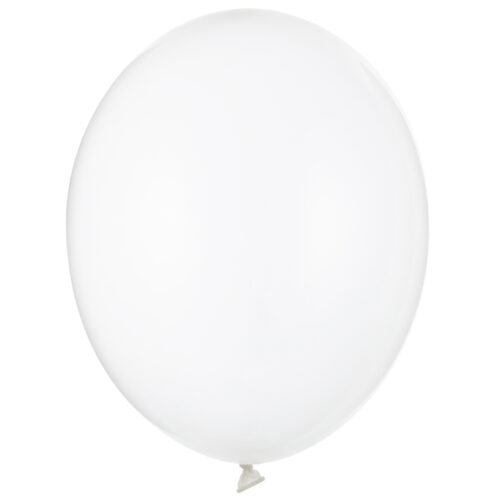 Balon z helem: Transparentny, 30 cm