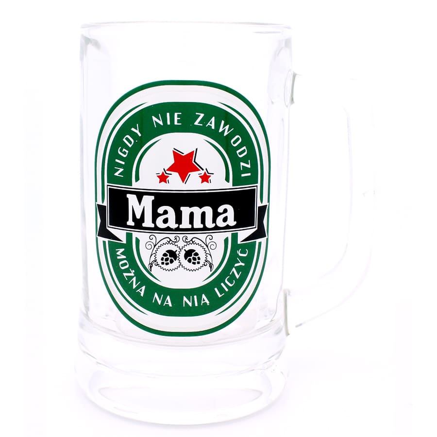 Kufel do piwa – Mama, 0.33l Kufle do piwa Sprawdź naszą ofertę. Sklep imprezowy Szalony.pl. 2