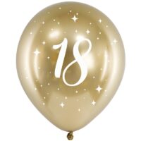 Balon z helem: 18, glossy, 30 cm – Balony z helem (Trójmiasto) – Szalony.pl