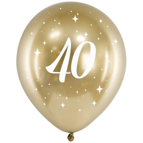 Balon z helem: 40, glossy, 30 cm