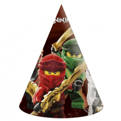 Czapeczki papierowe – LEGO Ninjago, 6 szt Czapeczki papierowe Szalony.pl - Sklep imprezowy