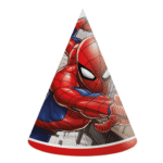Czapeczki papierowe - Spiderman, 6 szt