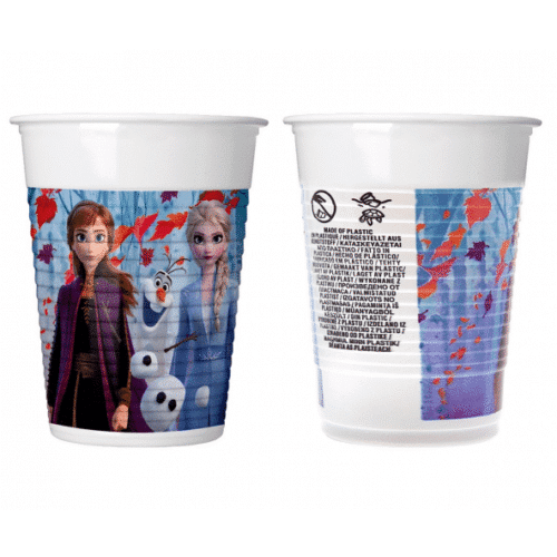 Kubeczki plastikowe - Frozen, 200 ml, 8 szt.