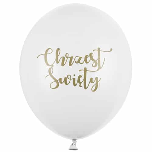 Balon z helem: Chrzest, biały, 30 cm Balony na Chrzest Szalony.pl - Sklep imprezowy 2
