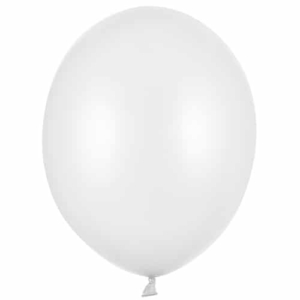 Balon z helem: Metallic Pure White, 30 cm Szalony.pl