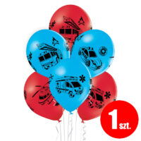 Balon z helem: Emergency, 30 cm, mix, (1 szt.) – Balony z helem (Trójmiasto) – Szalony.pl