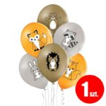 Balon z helem: Zwierzaki leśne, 30 cm, mix, (1 szt.) – Balony z helem (Trójmiasto) – Szalony.pl
