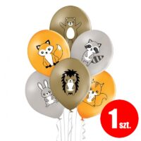 Balon z helem: Zwierzaki leśne, 30 cm, mix, (1 szt.) – Balony z helem (Trójmiasto) – Szalony.pl