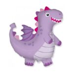 Balon bez helu: Smok, fioletowy, 24″ – Balony bez helu – Szalony.pl