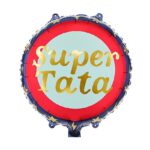 Balon bez helu: Super Tata, kolorowy, 14" Balon bez helu: Super Tata, kolorowy, 14"