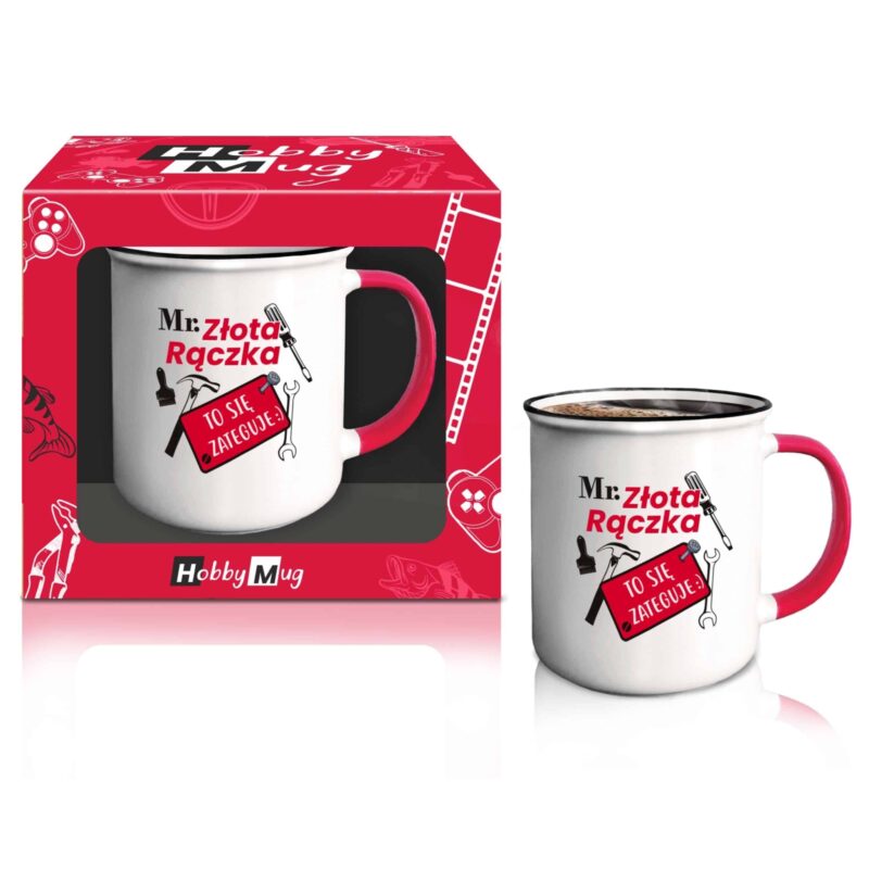 Kubek Hobby Mug - Super Wędkarz, 400 ml. Szalony.pl - Sklep imprezowy.