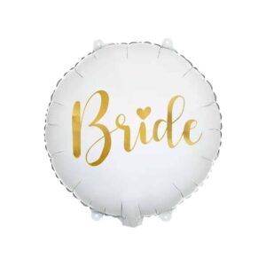 Balon z helem: Bride, biały, 14″ Szalony.pl