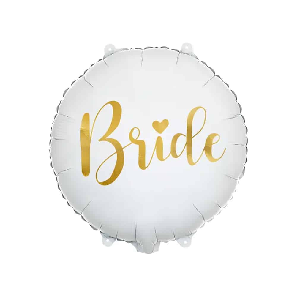 Balon bez helu: Bride, biały, 14″ Balony bez helu Szalony.pl - Sklep imprezowy