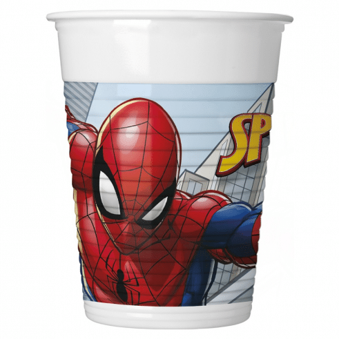 Kubeczki plastikowe – Spiderman, 200 ml, 8szt. Kubeczki papierowe Szalony.pl - Sklep imprezowy
