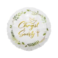 Balon bez helu: Chrzest Święty, krzyż, 18″ – Prezent na Chrzest – Szalony.pl