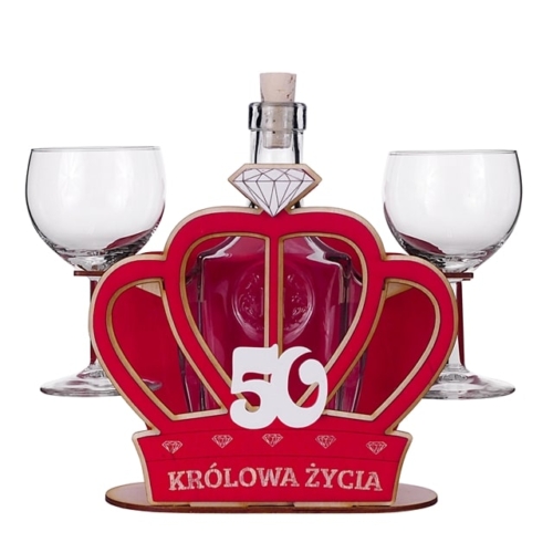 Karafka “Korona – 50 urodziny” + 2 kieliszki do wina Karafki Sprawdź naszą ofertę. Sklep imprezowy Szalony.pl. 6