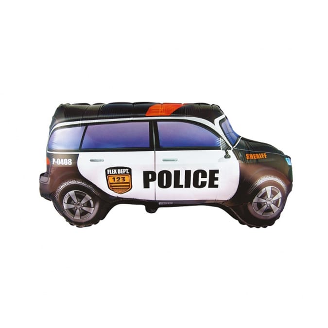 Balon z helem: Police Car, 24″ Balony dla Dziecka Szalony.pl - Sklep imprezowy