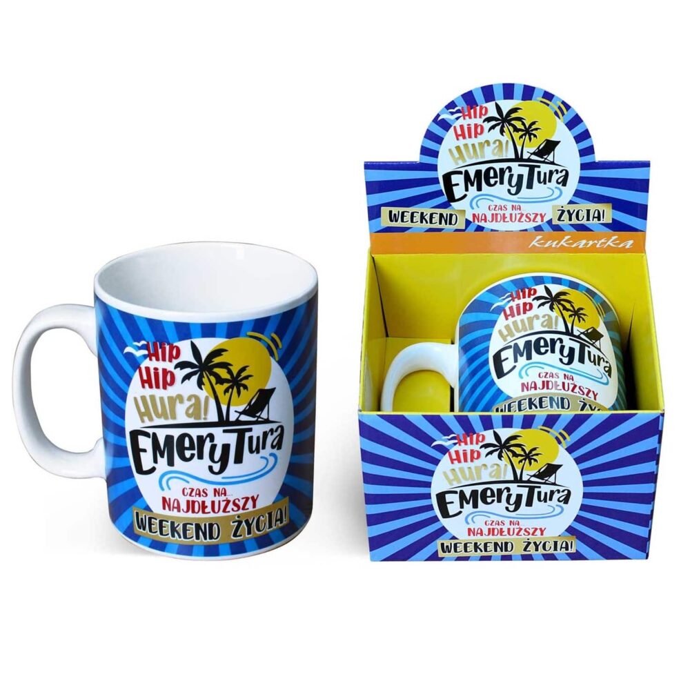 Kubek GIGANT - Hura emerytura, 700 ml