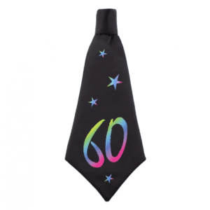 Krawat urodzinowy – 60 lat, 42×18 cm Szalony.pl