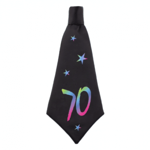 Krawat urodzinowy – 70 lat, 42×18 cm Szalony.pl
