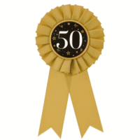 Kotylion urodzinowy – 30, złoty – Prezent na 30 urodziny – Szalony.pl