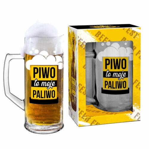 Kufel do piwa "Idziesz na piwo?", 500 ml