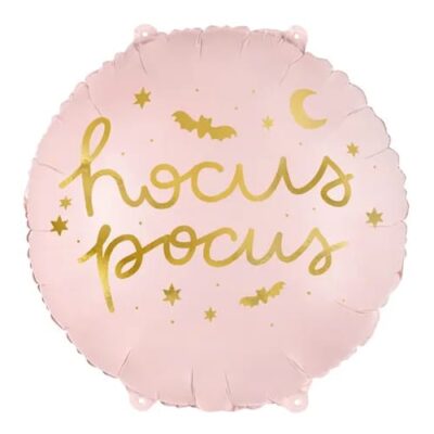 Balon z helem: Hocus Pocus, różowy, 18″ Balony na Halloween Szalony.pl - Sklep imprezowy