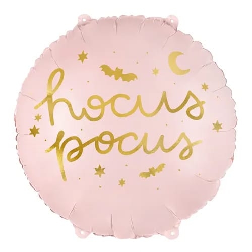 Balon z helem: Hocus Pocus, różowy, 18″ Balony z helem Sprawdź naszą ofertę. Sklep imprezowy Szalony.pl.