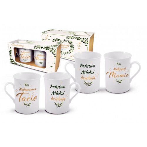 Zestaw kubków - Najlepsi Tata i Mama, 290 ml, 2szt