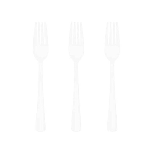 Widelce plastikowe, 10 sztuk
