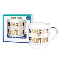 Kubek Star – Nareszcie emerytura, 400ml – Śmieszne kubki – Szalony.pl