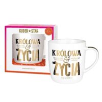 Kubek Star – Królowa życia, 400ml – Śmieszne kubki – Szalony.pl