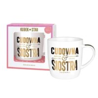Kubek Star – Cudowna siostra, 400ml – Śmieszne kubki – Szalony.pl