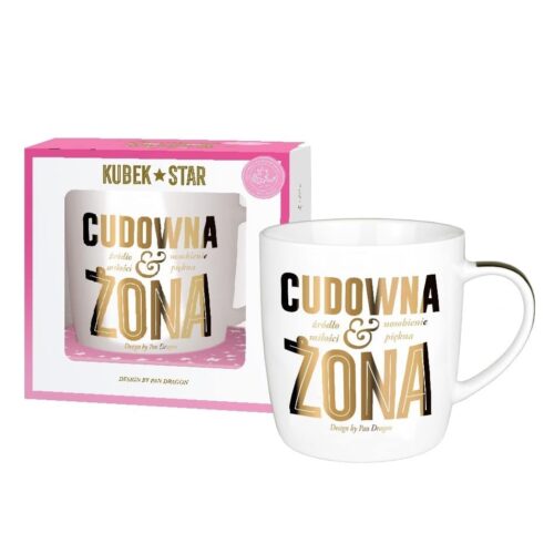 Kubek Star - Cudowna żona, 400ml