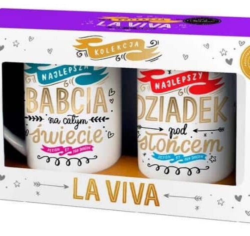 Zestaw kubków - Najlepsza Babcia / Najlepszy Dziadek