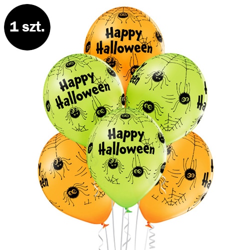 Balon z helem: Halloween, pająki, 30 cm (1 szt.) Balony z helem Sprawdź naszą ofertę. Sklep imprezowy Szalony.pl. 2