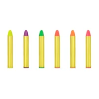 Kredki – Do malowania twarzy, 6szt – Charakteryzacja, makijaż – Szalony.pl