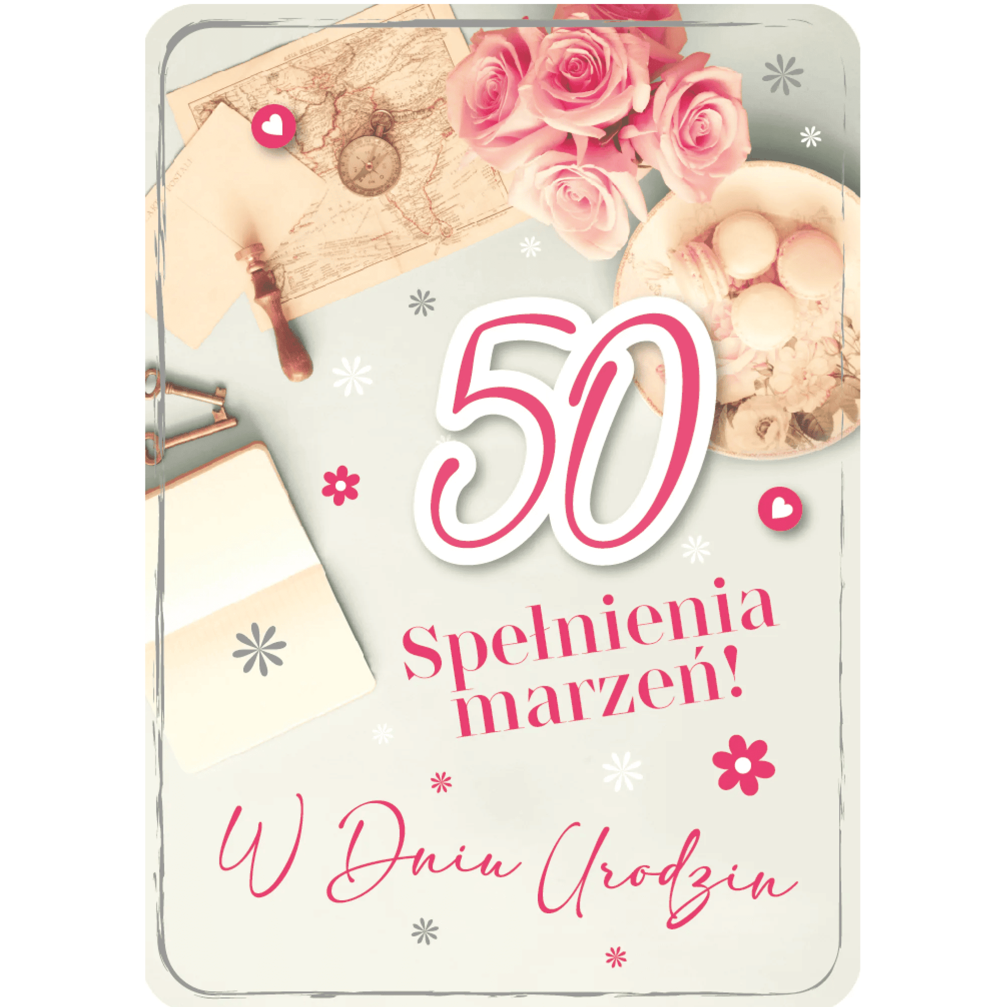 Kartka urodzinowa – 50 urodziny, mapa Kartki na 50 urodziny Szalony.pl - Sklep imprezowy