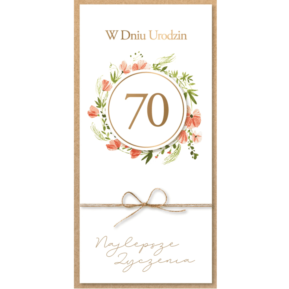Kartka urodzinowa - W dniu 18 urodzin
