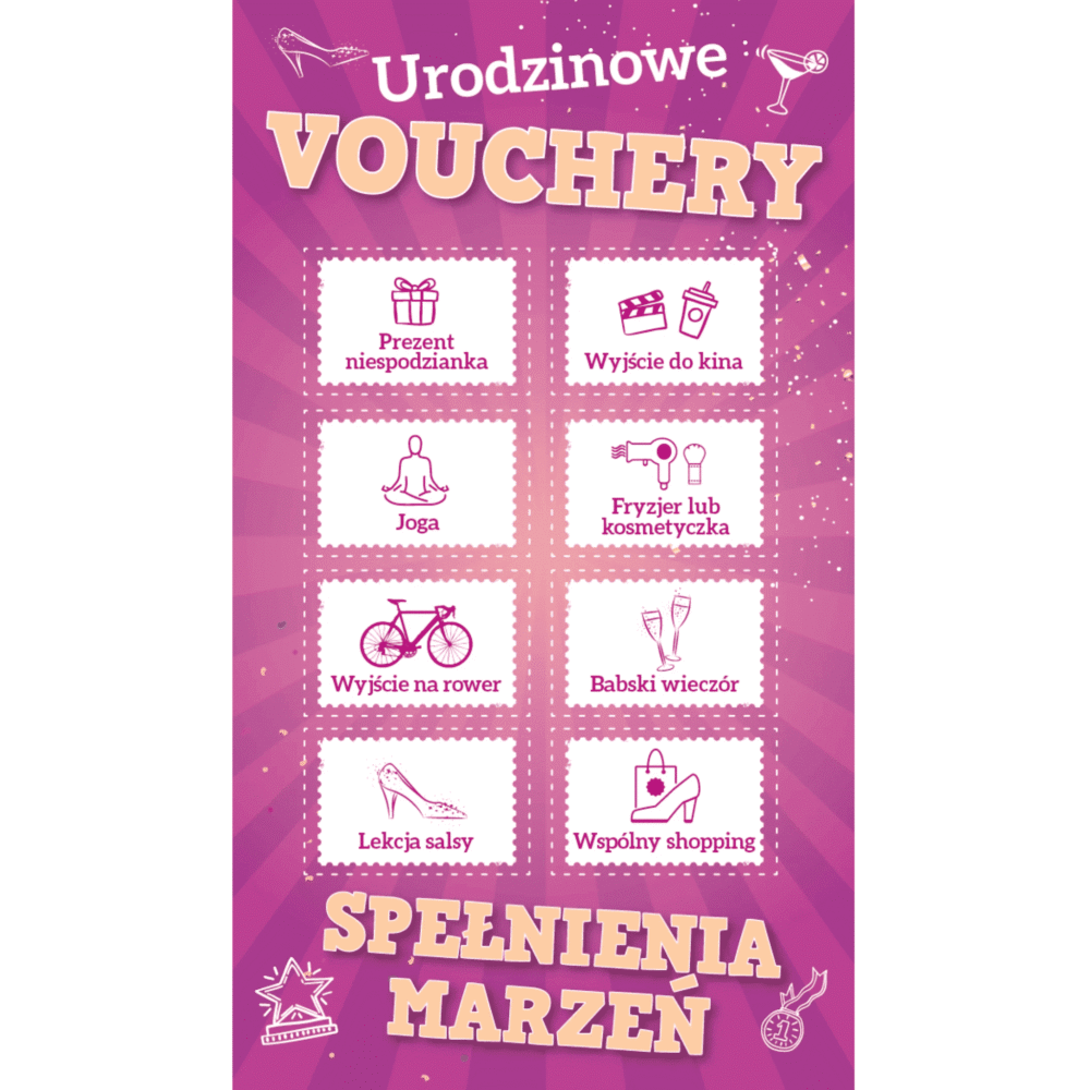Kartka okolicznościowa - Damskie vouchery