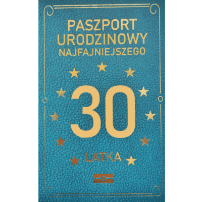 Kartka urodzinowa – Paszport 30-latka, zielona Kartki na 30 urodziny Szalony.pl - Sklep imprezowy