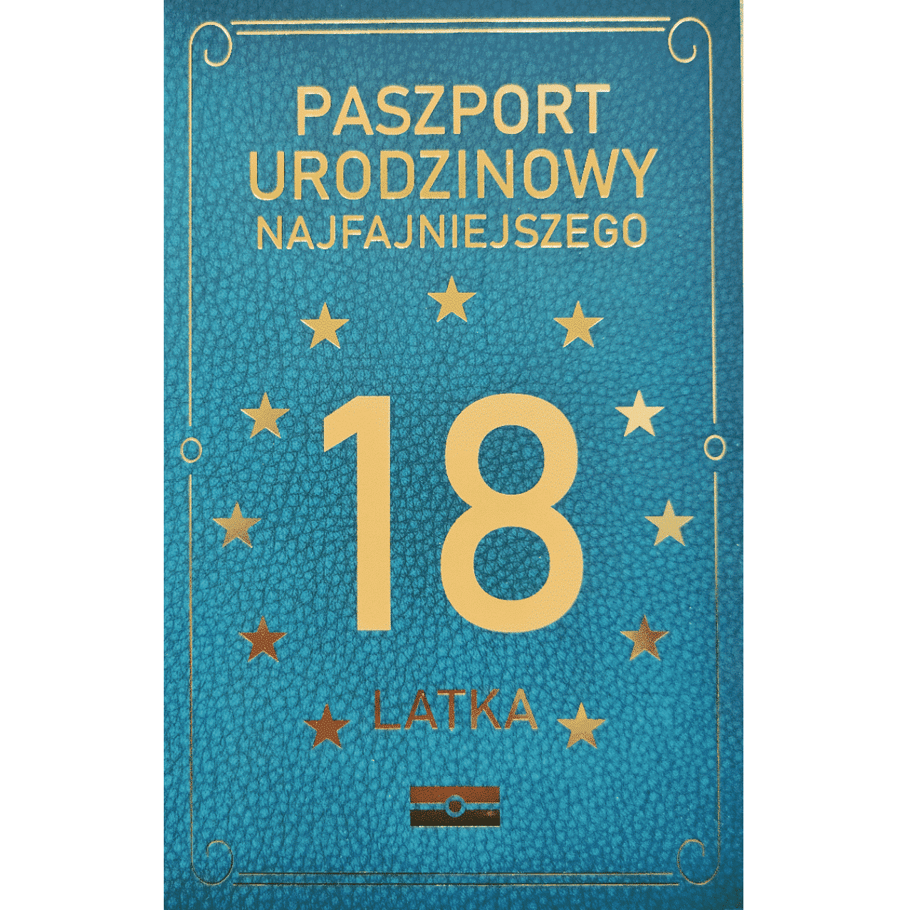 Kartka urodzinowa – Paszport 18-latka, zielona Kartki na 18 urodziny Szalony.pl - Sklep imprezowy