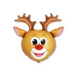 Balon bez helu: Renifer, 27″ – Balony bez helu – Szalony.pl